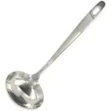 Fackelmann Schöpfkelle aus Edelstahl – Küchenhelfer Edelstahl – Silber, 28 cm