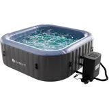 Whirlpool aufblasbar für 4-6 Personen - Grau / Blau