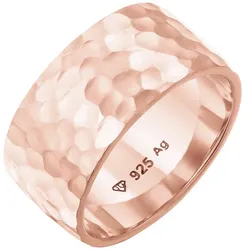 Elli Basic Bandring Gehämmert Trend Cool 925 Silber 52 Damen 