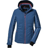 killtec Damen Skijacke/Funktionsjacke in Daunenoptik mit abzippbarer Kapuze und Schneefang KSW 33 WMN SKI JCKT, ocean, 46, 41942-000