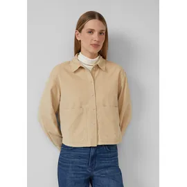 s.Oliver Verkürzte Feincord-Bluse mit aufgesetzten Taschen - 40