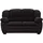 Mivano 2-Sitzer Sofa Casino, Bequeme Ledercouch mit moderner Kontrastnaht, 159 x 88 x 92, Kunstleder Schwarz,