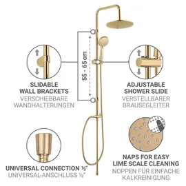 Wenko Duschsystem Mod. Young Line Gold 26182100