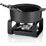 Kela Käsefondue-Set Roman, schwarz,