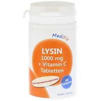 Apofit MediFit Lysin 1,000 mg + Vitamin C Tabletten 60 St.