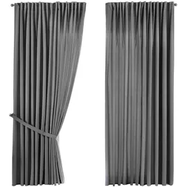 Gardinenbox 2er Set »JENA« HxB 250x300 cm Grau