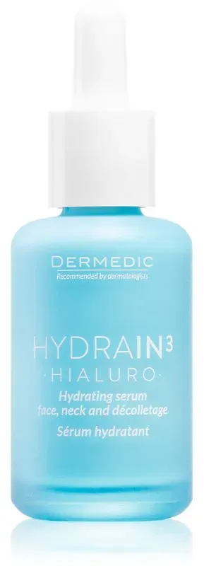 Dermedic Hydrain3 Hialuro feuchtigkeitsspendendes Hautserum für trockene bis sehr trockene Haut 30 ml