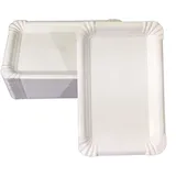WIMEX Pappteller eckig 13 x 20 cm 100 St. Weiß
