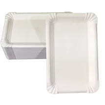WIMEX Pappteller eckig 13 x 20 cm 100 St. Weiß