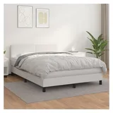vidaXL Boxspringbett 140 x 200 cm Weiß