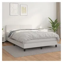 vidaXL Boxspringbett 140 x 200 cm Weiß