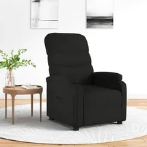 vidaXL Relaxsessel Stoff 91 x 101 x 91 cm Schwarz mit verstellbarer Rückenlehne