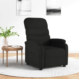 vidaXL Relaxsessel Stoff 91 x 101 x 91 cm Schwarz mit verstellbarer Rückenlehne