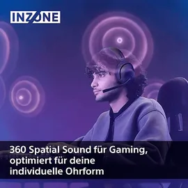 Sony WHG500 INZONE H5, Over-ear Gaming Headset Bluetooth Schwarz