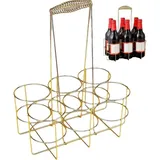 Keuyeo Weinregal, Weinträger, Flaschenträger, Metall-weinregal, Korb Für Bis Zu 6 Weinflaschen, Wein- Und Bierflaschen Für Partybar