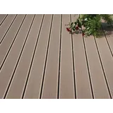 MEGAWOOD Terrassendielen Terrassendiele WPC Classic Nussbraun Massivprofil, BxL: je 14.5x480 cm, 21 mm Stärke braun 14.5 cm x 480 cm