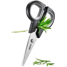 GEFU Botanico Kräuterschere 12,6 cm Edelstahl schwarz