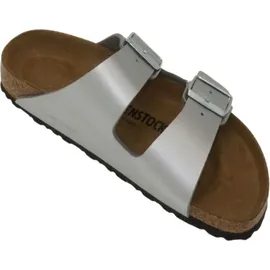 Birkenstock Arizona Birko-Flor schmal silber 42
