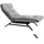 KAWOLA Relaxliege AMERIVA Polyester 80 x 110 x 158 cm Grau mit Kissen und Kopfteil