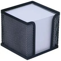 Wedo Zettelbox Office 65701 10x10x10cm Drahtmetall schwarz