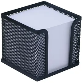 Wedo Zettelbox Office 65701 10x10x10cm Drahtmetall schwarz
