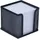 Wedo Zettelbox Office 65701 10x10x10cm Drahtmetall schwarz