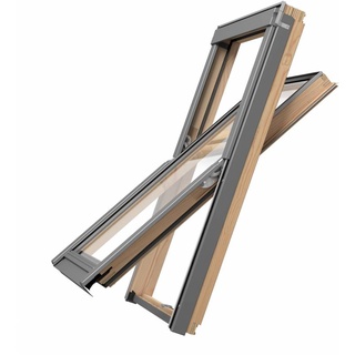 VELUX Gruppe Dachfenster RoofLite+ Holz SLIM und Eindeckrahmen