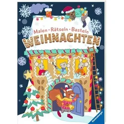 RAVENSBURGER 48993 Malen - Rätseln - Basteln: Weihnachten