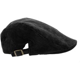 dy_mode Schiebermütze Flatcap Herren Kappe Damen Schiebermütze Schirmmütze Unisex Unifarben schwarz