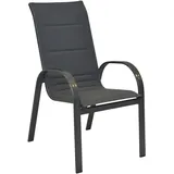 Gartensessel 57 x 77 x 105 cm graphit/anthrazit 2 St.