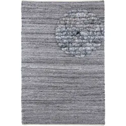 Wollteppich MORGENLAND "Toska - weiß", grau, B:150cm H:13mm L:200cm, Polyethylenterephthalat (PET), Teppiche