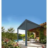 wismar nfi Lamellen Terrassenüberdachung 480 x 359 x 265 cm grau