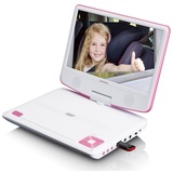 Lenco DVP-910 Tragbarer DVD-Player Cabrio 22,9 cm (9") Schwarz, Pink