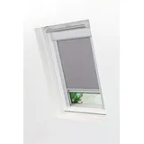 Lysel - Qualitätsdachfensterrollo abdunkelnd hellgrau Rollo geeignet für Velux Dachfenster C 02, (B x H) 61.30cm x 141.70cm in grau/hellgrau