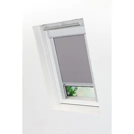 Lysel - Qualitätsdachfensterrollo abdunkelnd hellgrau Rollo geeignet für Velux Dachfenster C 02, (B x H) 61.30cm x 141.70cm in grau/hellgrau