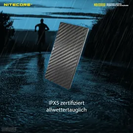 Nitecore NB10000 Externer Akku 10.000 mAh, Schwarz