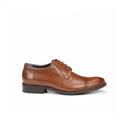 Fluchos für Herren. 8412_MEMO_CUER Lederschuhe 8412 Memo braun (41), Schnürsenkel, Lässig, Klassisch