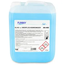 Plock GmbH Glas- und Oberflächenreiniger Funny - 10 L Kanister - Konzentrat - Glasreiniger