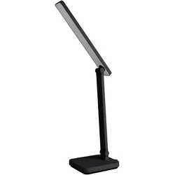 Tischleuchte Schreibtischleuchte schwarz Touchfunktion Dimmbar CCT USB LED 38 cm
