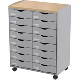 Paperflow Rollcontainer 55,2 x 35,0 x 74,5 cm grau