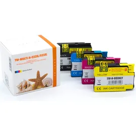 kompatible Ware kompatibel zu HP 932XL schwarz + 933XL CMY C2P42AE