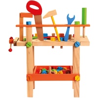 Bino world of toys Bino Werkbank mit Werkzeug, bunt