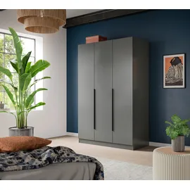 Livetastic Drehtürenschrank KOPENHAGEN 120 x 181 x 52 cm Anthrazit