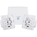 eQ-3 Homematic IP Set mit Smart Home Zentrale CCU3 und 2x Rollladenaktor für Markenschalter