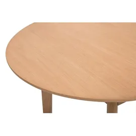 miliboo Ovaler Ausziehtisch 150-200 x 76 x 90 cm Eiche