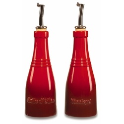 Le Creuset Essig- und Ölset Kirschrot