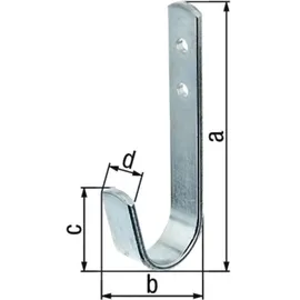 GAH Alberts Wandhaken einfach A.30mm STA verz.H.90mm GAH