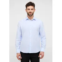 Eterna COMFORT FIT Linen Shirt in pastellblau unifarben, pastellblau, 44