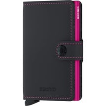 Secrid Miniwallet Matte Black & Fuchsia