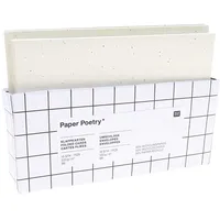 Rico Design Karten und Umschläge B6, Recyclingpapier elfenbein